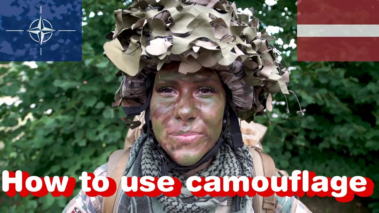 Face painting : Camouflage tutorial
