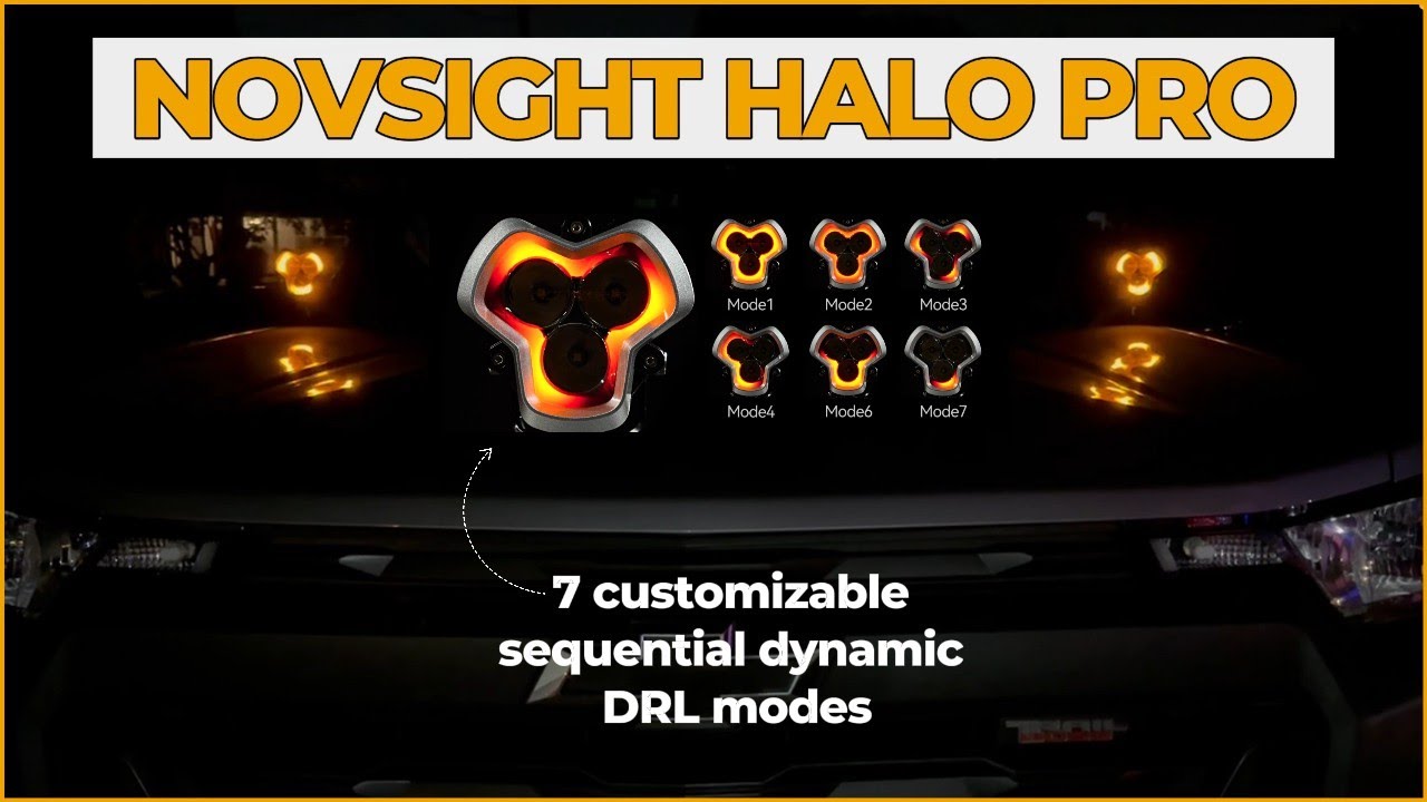 Novsight HALO Pro Off Road LED POD Lights | Chevy Colorado Trail Boss
