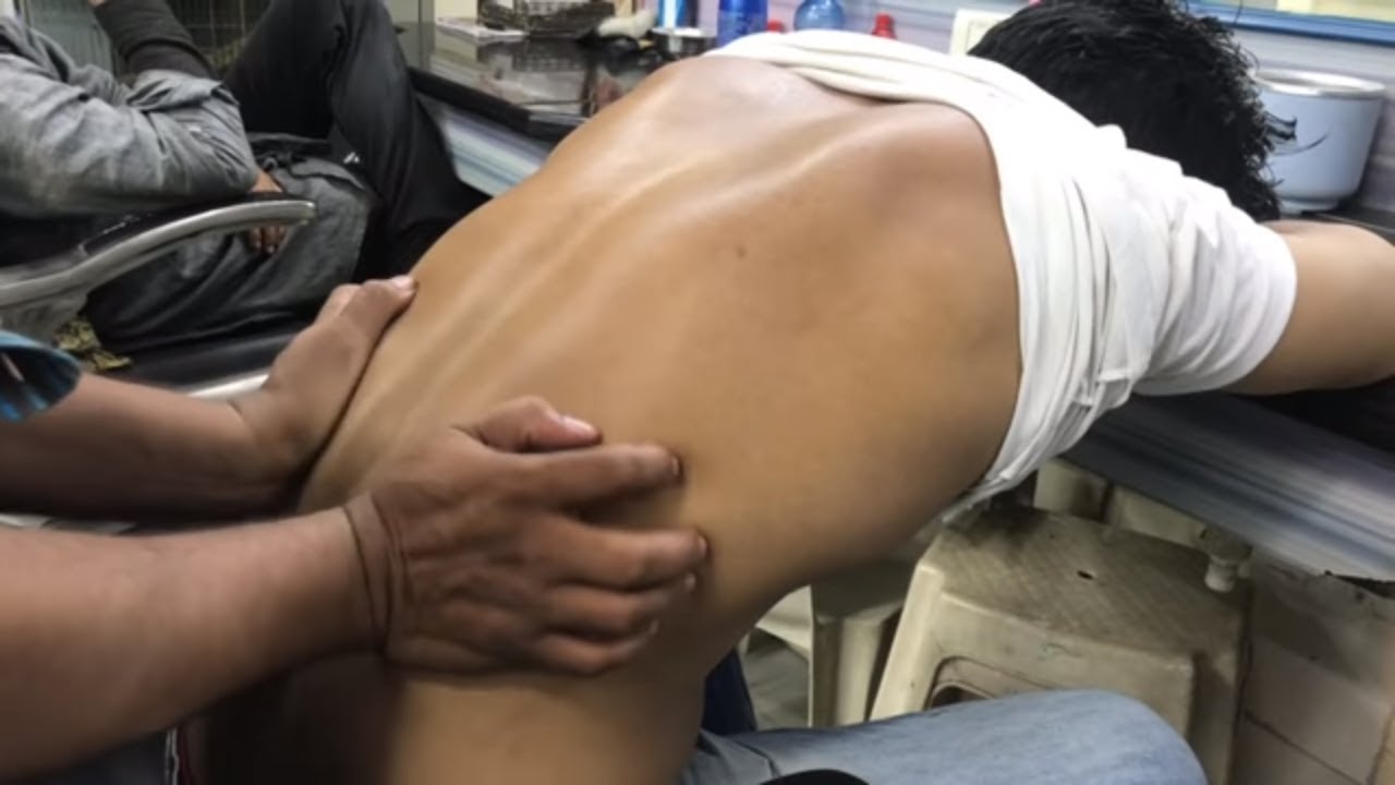 ASMR Indian Barber Relaxing Head Massage With Special Back Massage By (Khursheed Aalam)