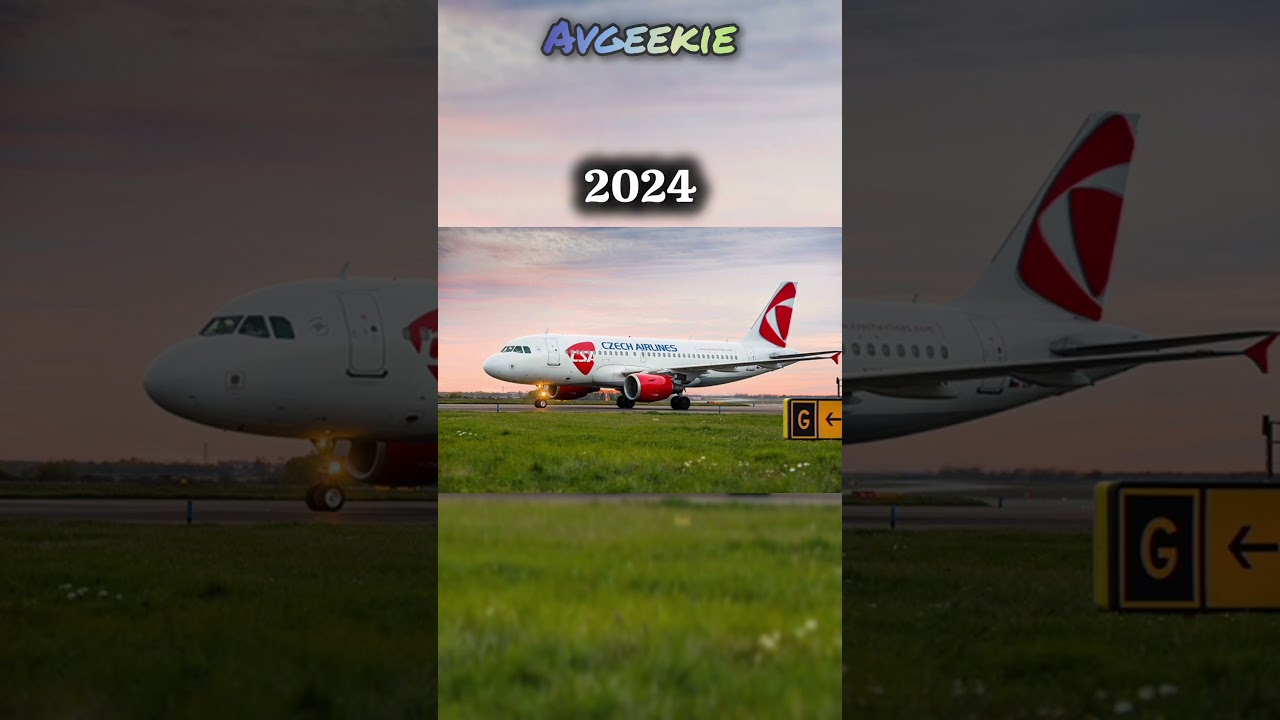 Evolution of Czech Airlines (ČSA) #automobile #airplanegeek #airplane #planegeek #aeroplane #avgeek
