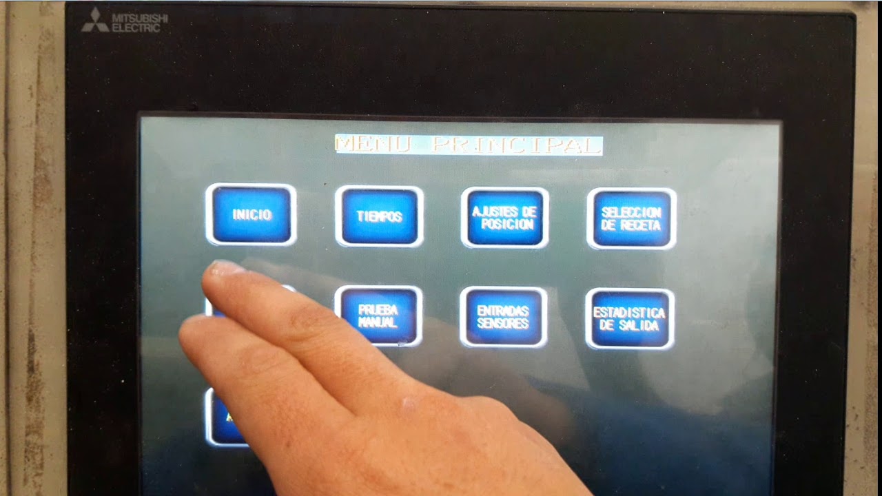 Video HMI mitsubishi Gs2110 Maquina Formadora