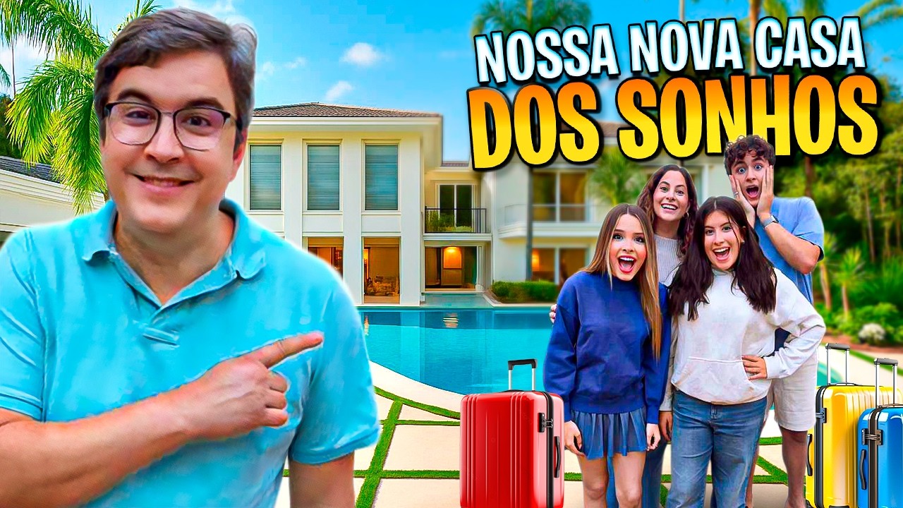 Surpreendi minha família com a mansão dos sonhos | Tour pela nova casa!