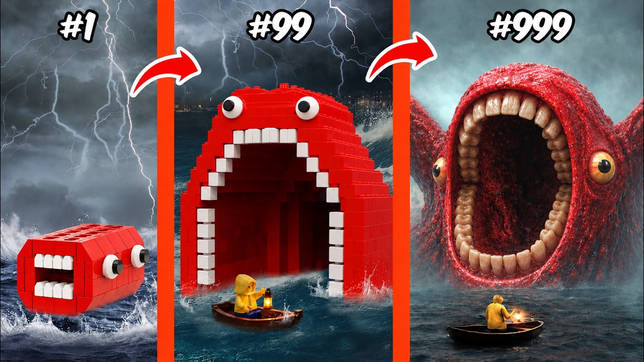 Intercambié criaturas SEA EATER x TRAIN EATER en LEGO | AM Bricks ESP