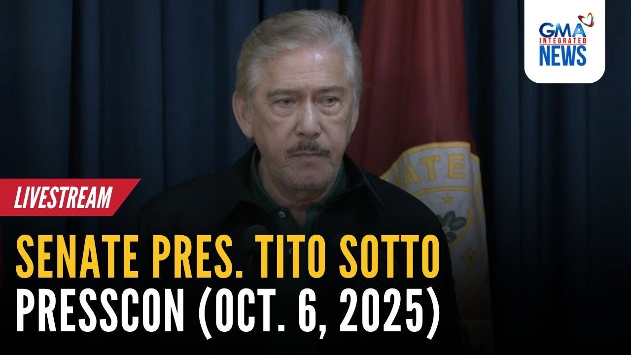 LIVE -  Senate President Tito Sotto presscon (Oct. 6) - Replay | GMA Integrated News