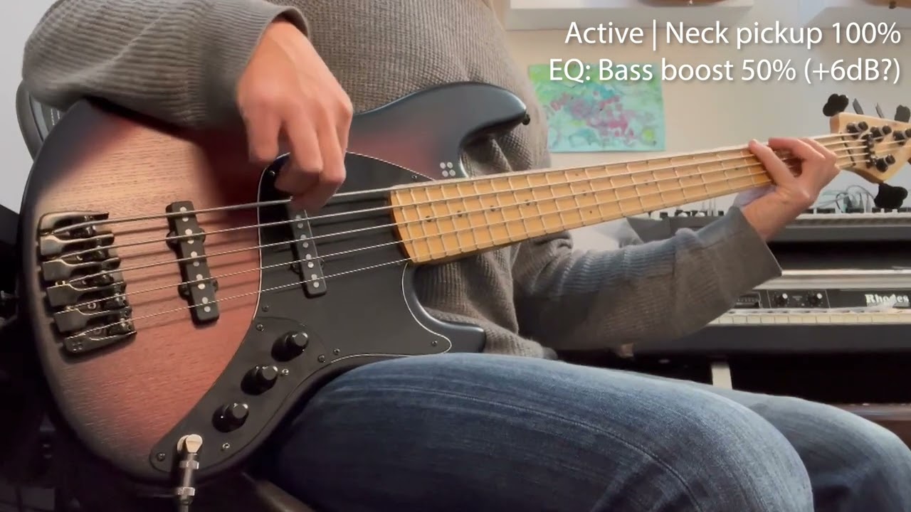 Sandberg California TT5 bass demo / John East J-Retro preamp