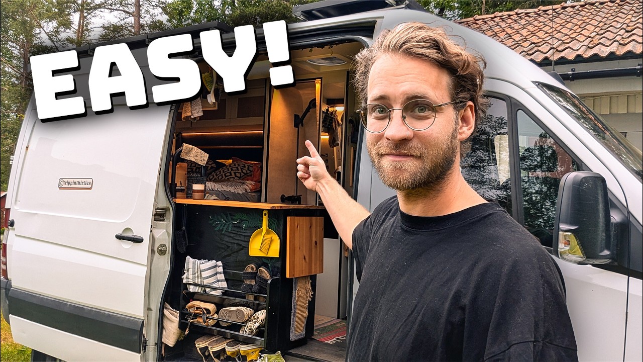 Indoor Shower In a Small Camper Van (Under $500!)