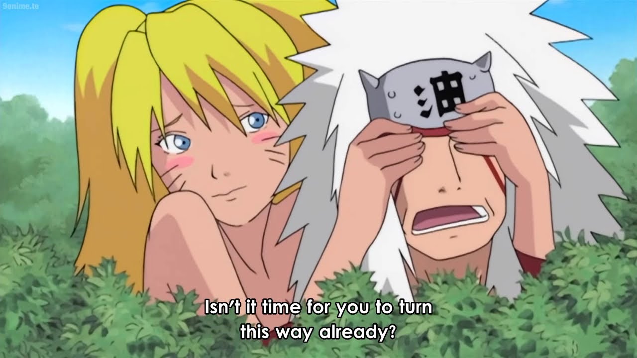 自来也はナルトに召喚術を教え始める。自来也「色欲の不死者」。Jiraiya begins teaching Naruto the Summoning Technique.