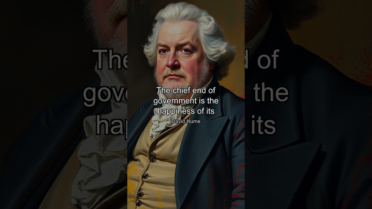 The chief end of government is the happiness of its subjects