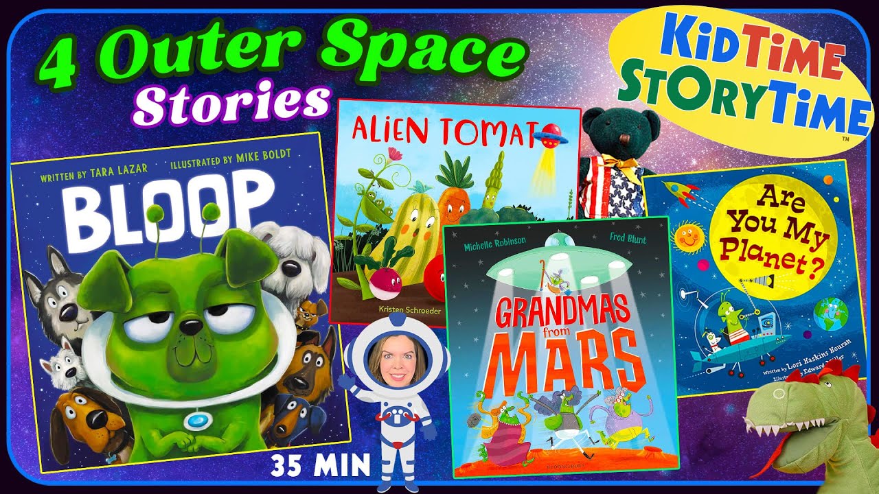 Space Stories for Kids | 4 stories in 1 | 35 minute Outer Space Read Aloud
