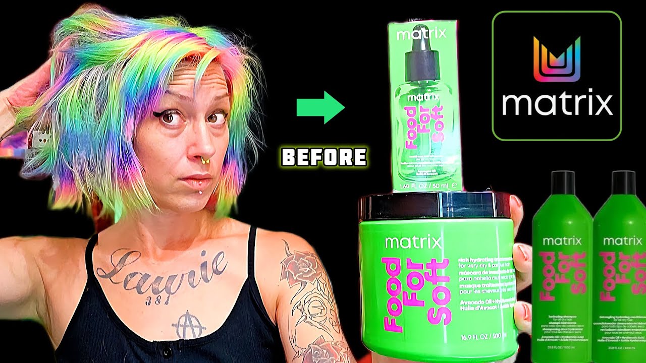 Matrix 'FOOD FOR SOFT' on DRY/DAMAGED Hair! Before and After Review of Entire Set!