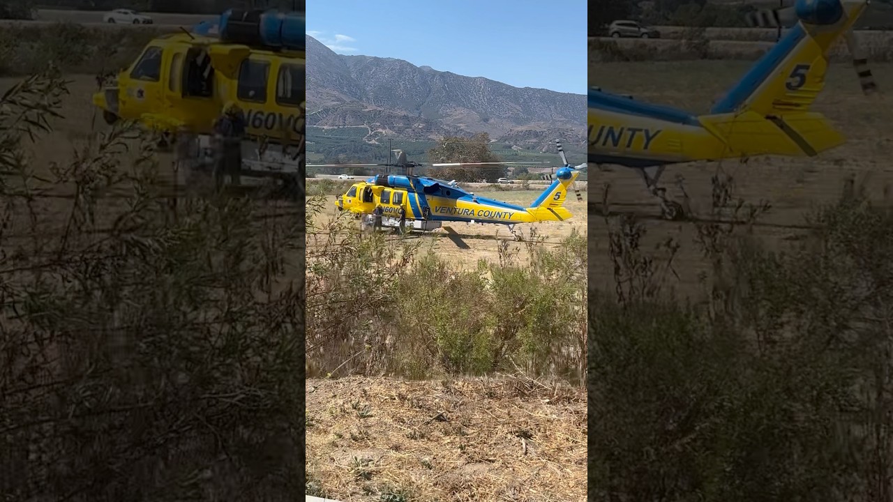 Sikorsky Firehawk Refills in Fillmore | Canyon Fire