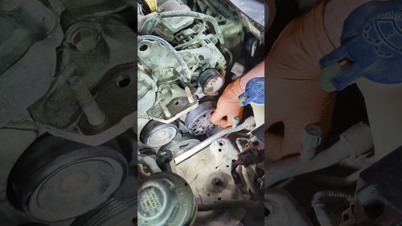 замена насоса охлаждающей жидкости #двигатель #помпа #насос #антифриз #mechanic #красивоевидео #сто