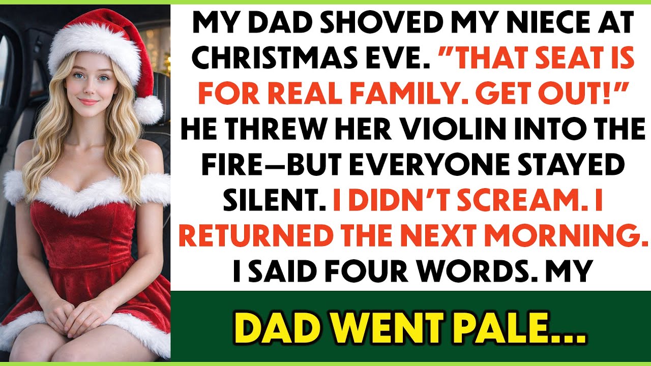 My Dad Kicked Me And My Niece Out At Christmas Dinner — I Said Four Words That Took His House...