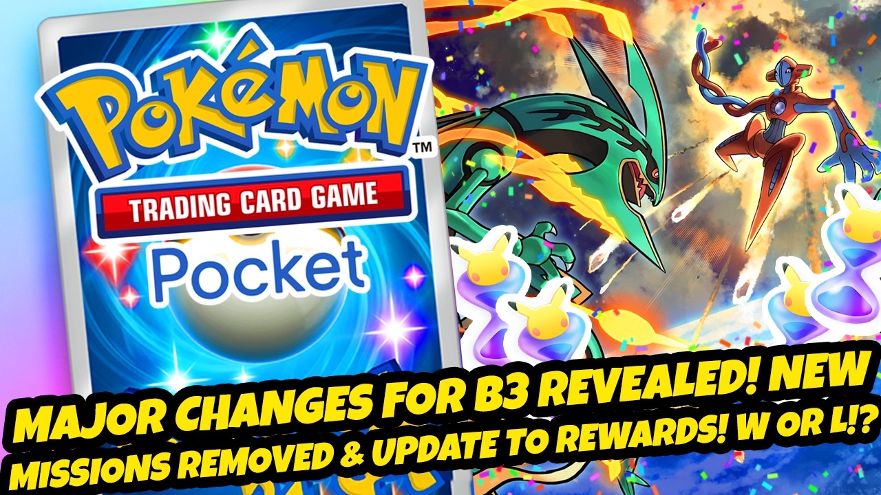 *MAJOR CHANGES FOR B3 REVEALED!* New Missions Removed & Big Update To Rewards! (Pok&eacute;mon TCG Pocket