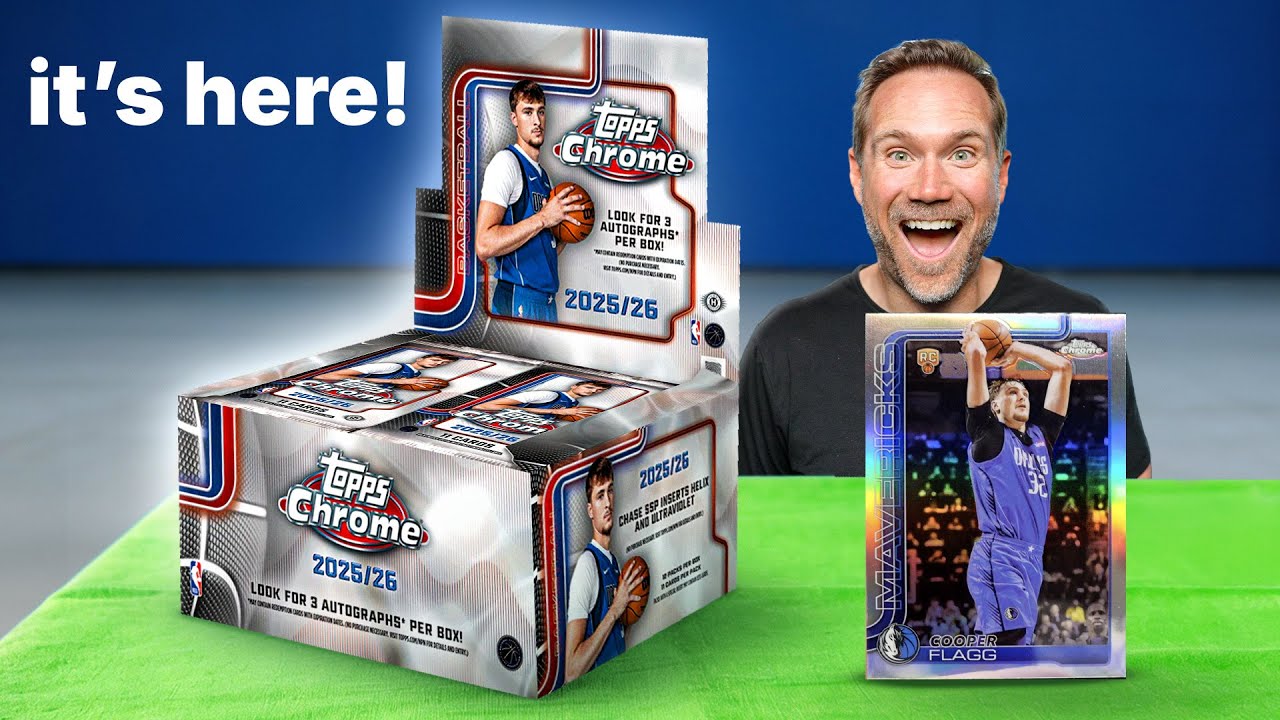NEW 2025 Topps Chrome BASKETBALL Hobby Box BATTLE!! (HUGE COOPER FLAGG ROOKIE PULL)