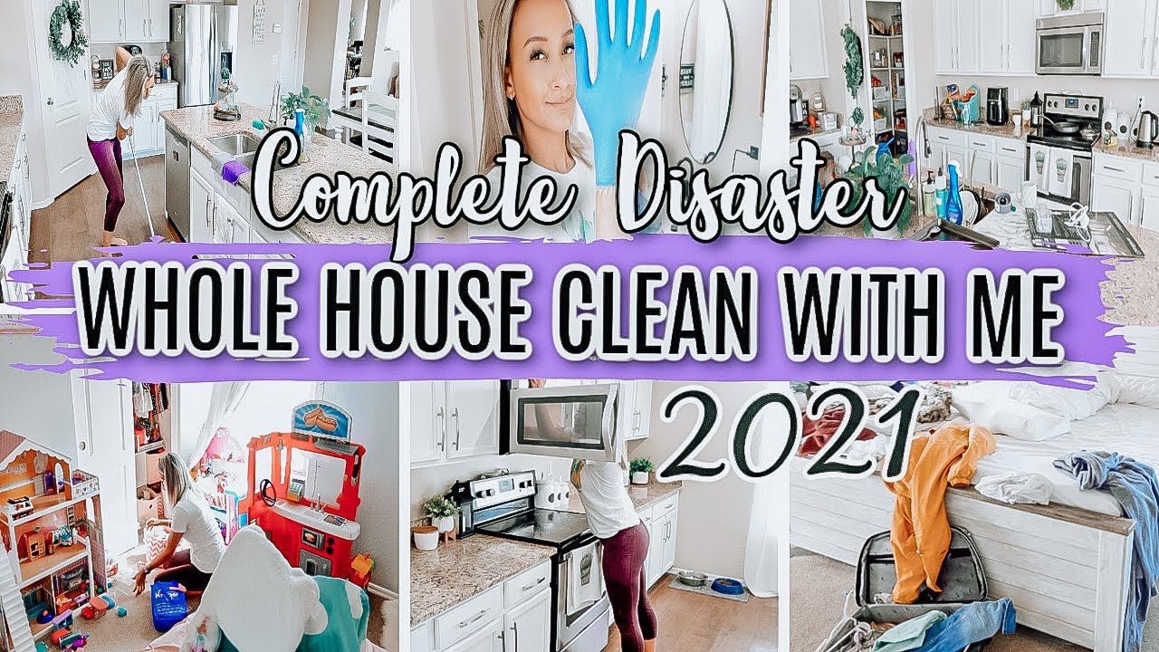 EXTREME WHOLE HOUSE CLEAN WITH ME | COMPLETE DISASTER | EXTREME CLEANING MOTIVATION 2021