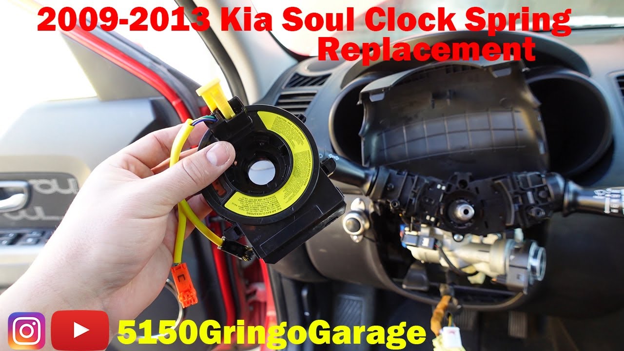 2009-2013 Kia Soul Clock spring / airbag/ steering wheel removal