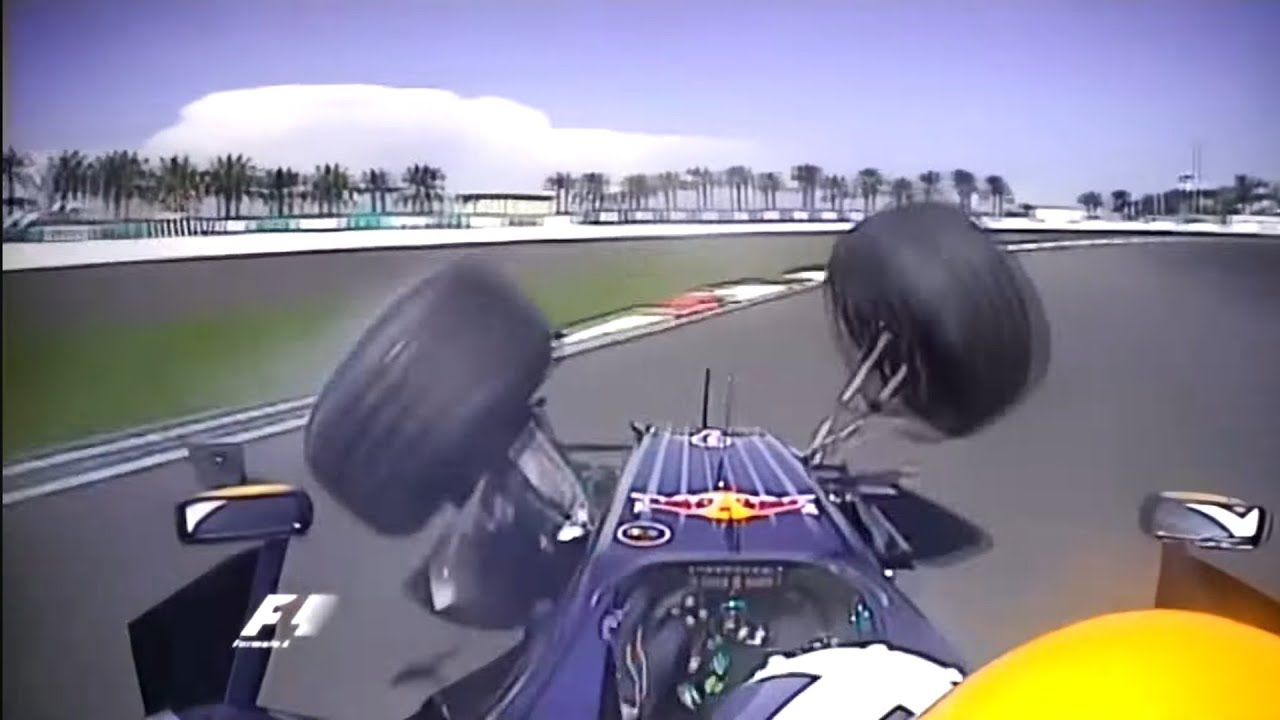 F1 Red Bull Onboard Crashes
