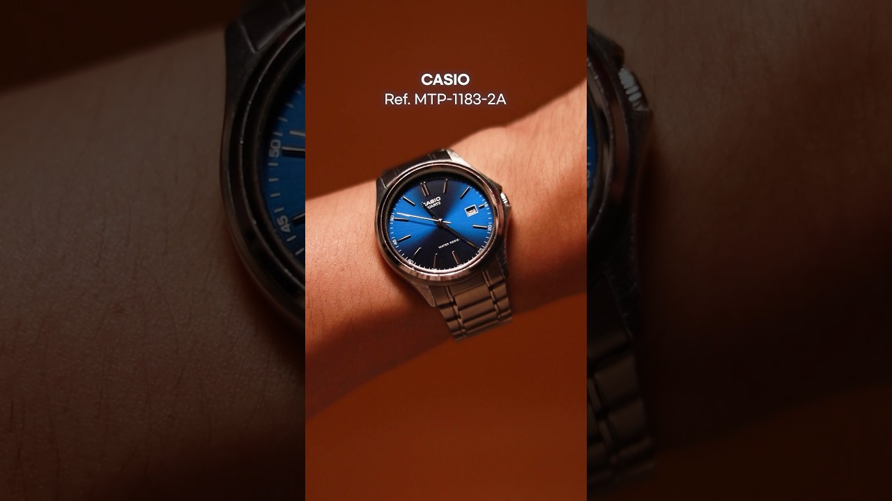 Beautiful blue dial from Casio (Casio MTP-1183A-2ADF) #시계추천 #watch #watches #casio #casiowatch