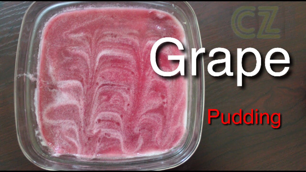 how to make grape pudding | easy and simple pudding recipe