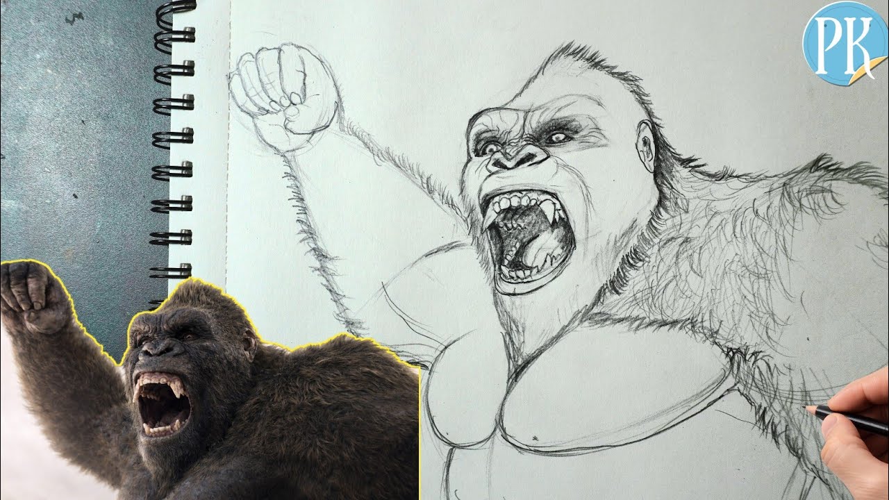 How to Draw Kong || Monarch: Legacy of Monsters || step by step 