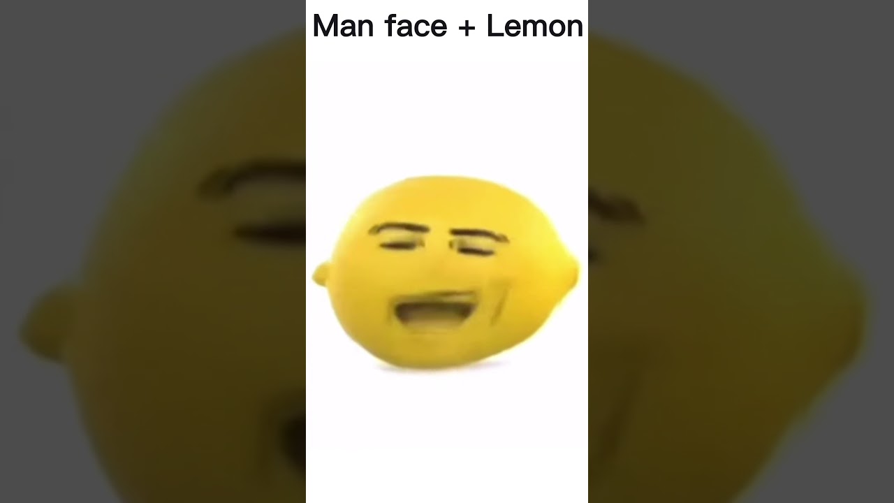lemon + man face #shorts 🍋