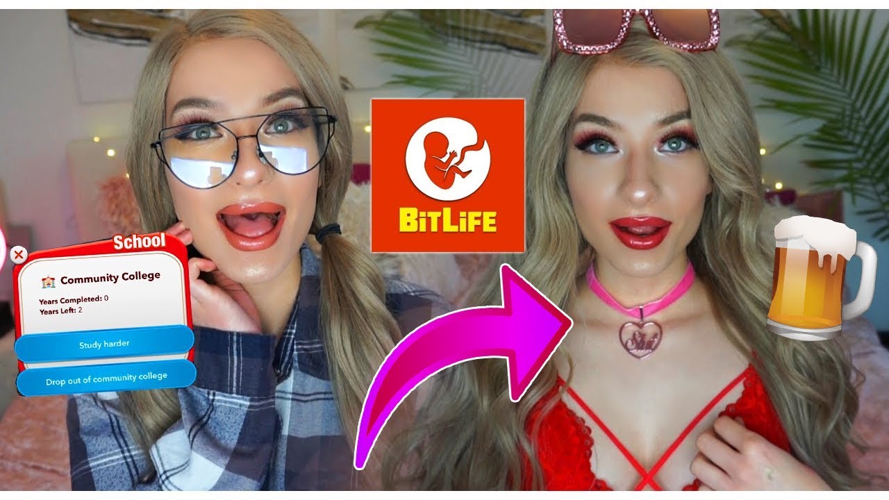 SHY NERDY GIRL TRANSFORMED INTO GOLD DIGGER... in bitlife