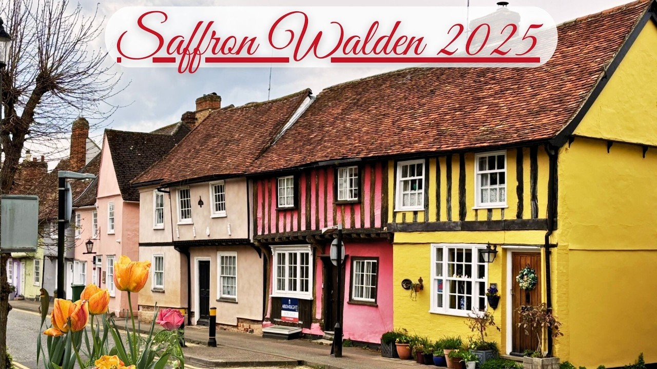 Saffron Walden Walk | Best Place to Live in the UK 2025 | Colourful Essex Market Town