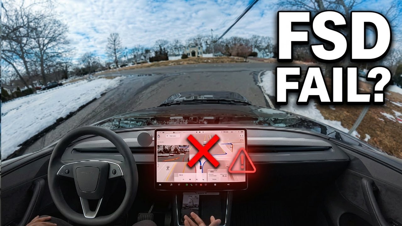 Tesla FSD 14.2.2.5 Got STUCK in an Infinite Loop! (Costco Test)