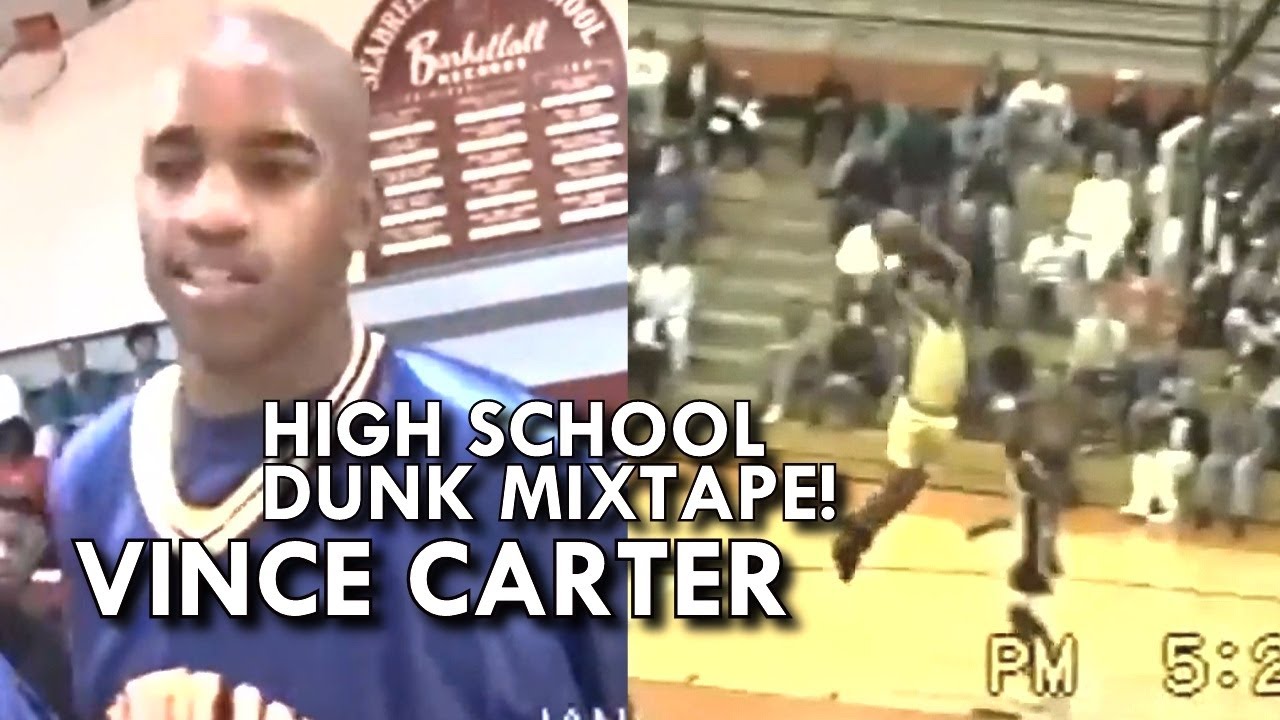 RARE Vince Carter UNSEEN HIGH SCHOOL DUNK MIXTAPE!