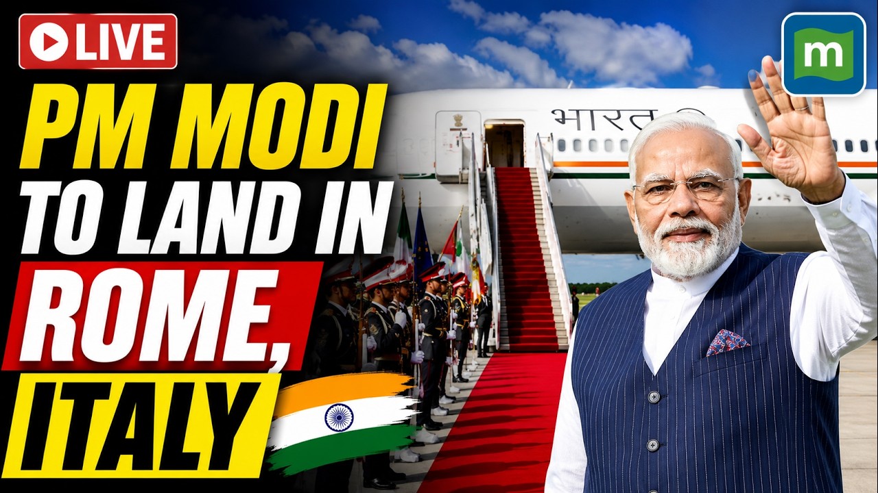 LIVE: Narendra Modi to Land in Rome, Italy | PM Modi Europe Visit