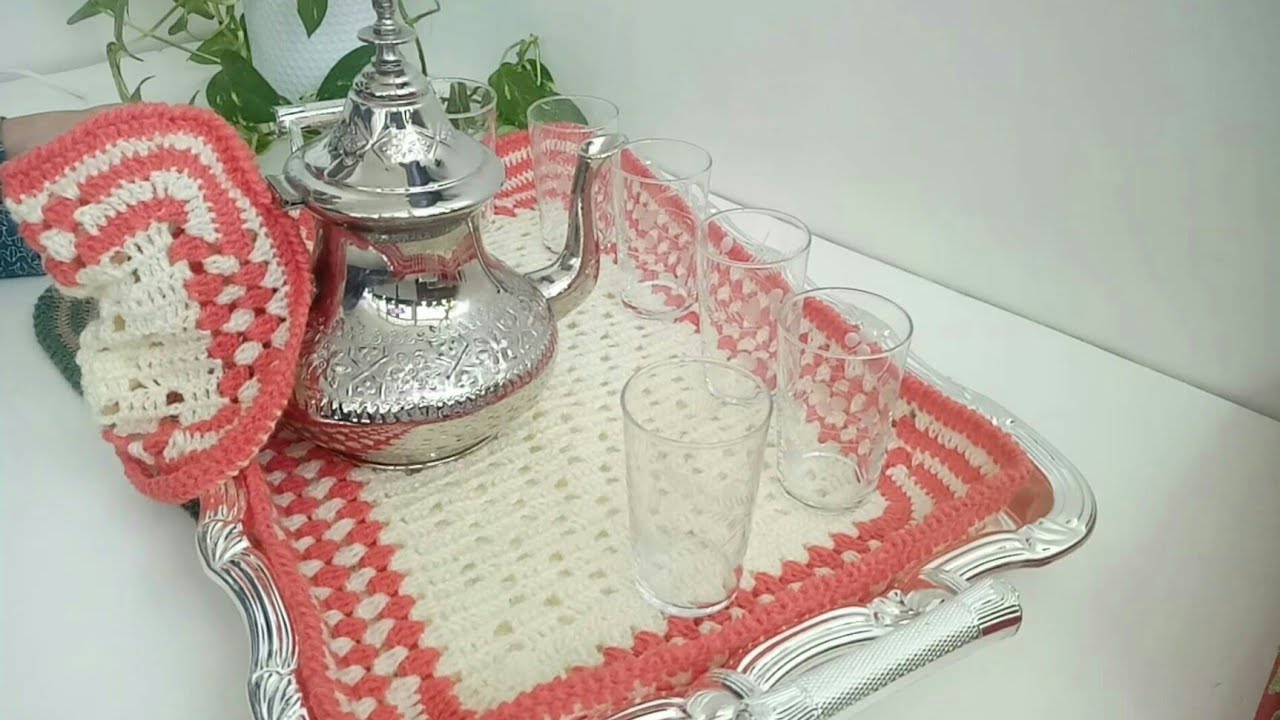 كاش بلاطو أو مفرش بسيط وأنيق لتزيين صوانيكم والفرحة بضيوفكم