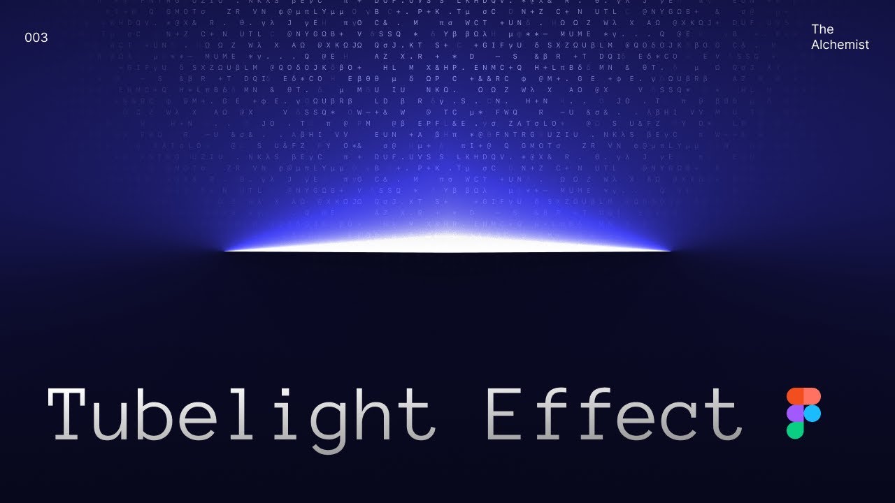 🎨 How to make tubelight effect in Figma | design | UIUX