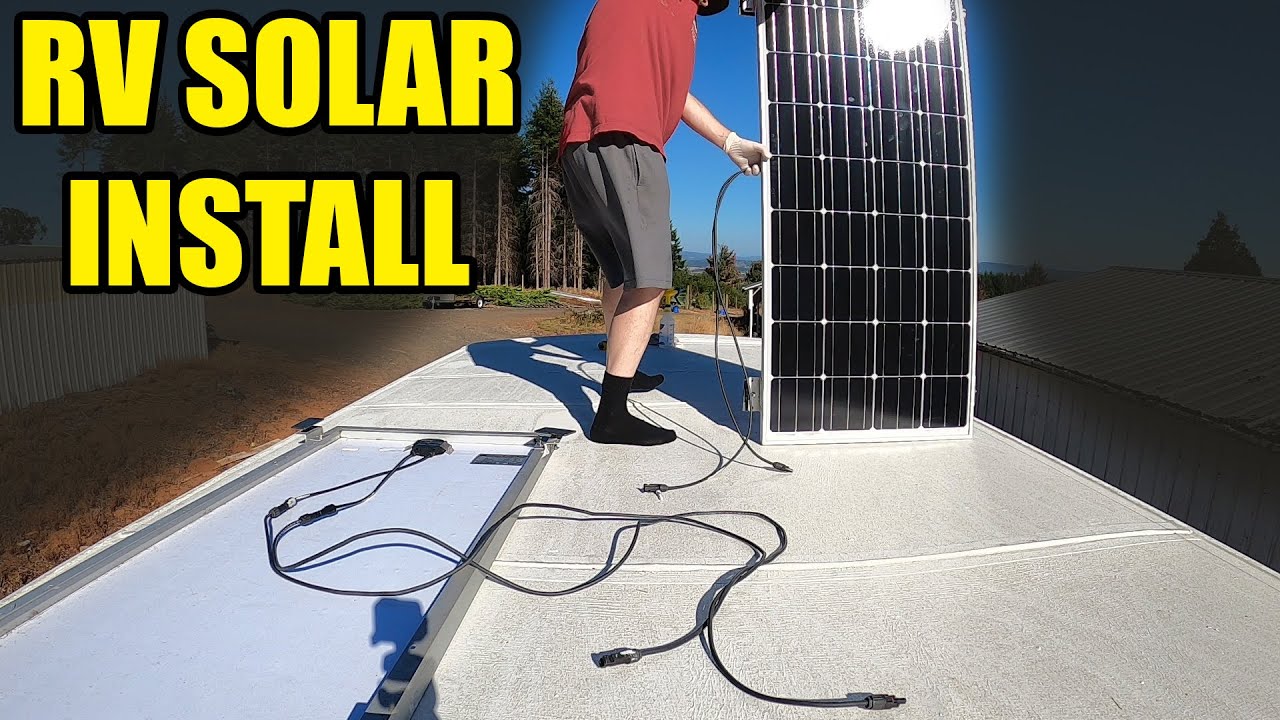 Solar Panels On RV - No Holes In Roof