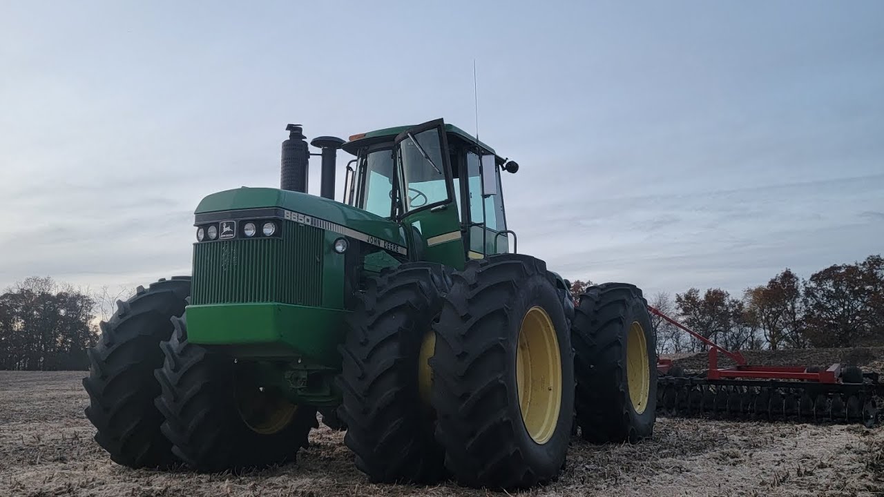 Rare John Deere 8650 & 496 Case IH Disk Preparing For Rye!