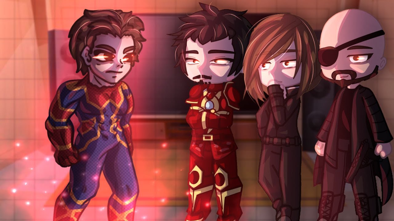 Avengers react to Peter Parker // Spiderman // Gacha React