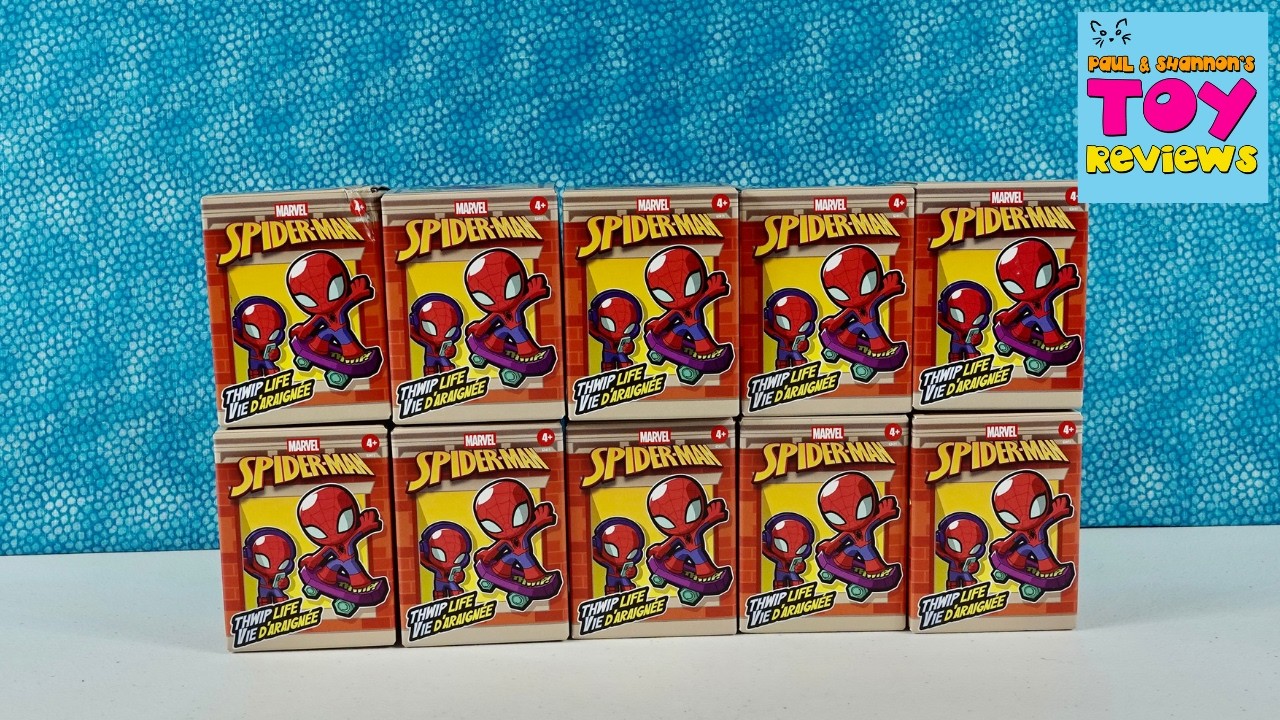 Распаковка коллекционных фигурок Marvel Spider-Man Thwip Life из закрытых коробок