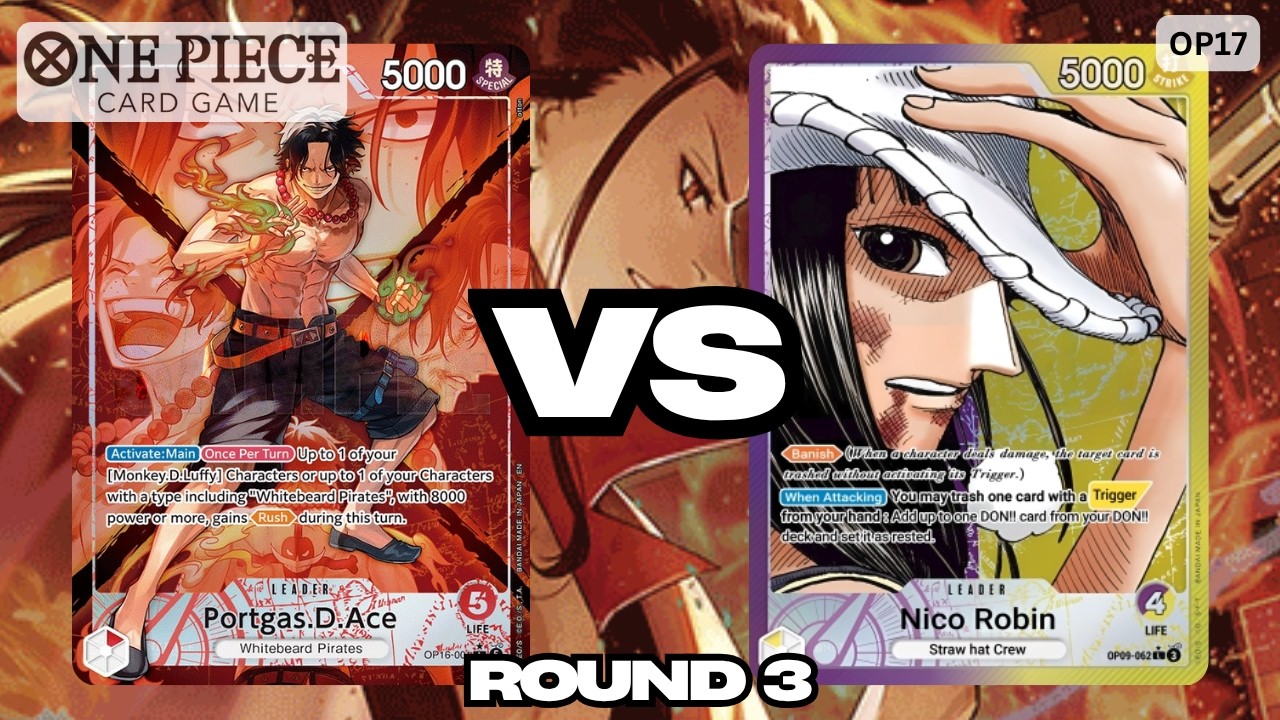 Red Ace против PY Nico Robin | OP17 Геймплей на локальном турнире | Раунд 3