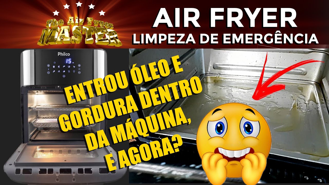 DESMONTANDO A BASE DA AIRFRYER PARA LIMPEZA DE EMERGÊNCIA