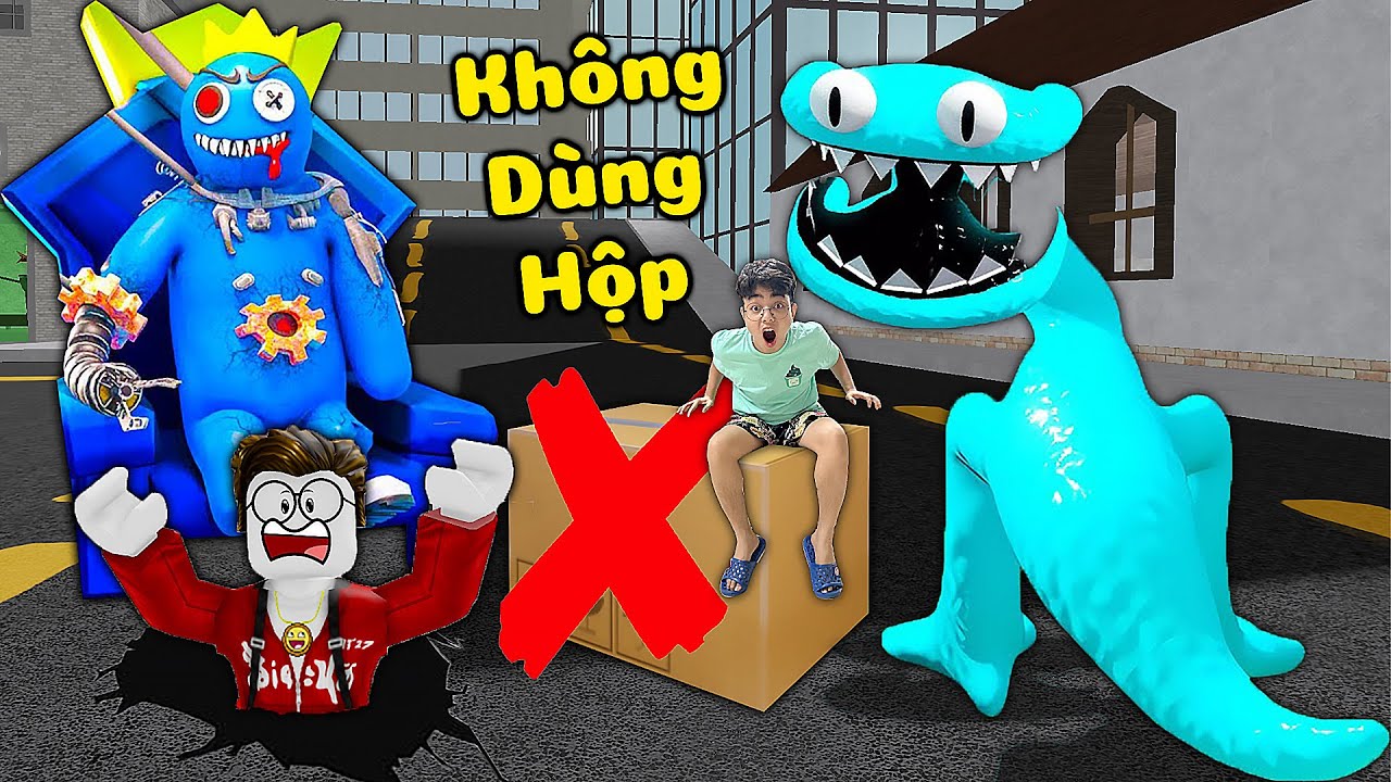 THỬ THÁCH KHÔNG CHUI VÀO HỘP PHÁ ĐẢO Rainbow Friends Chapter 2 THẮNG TÊ TÊ