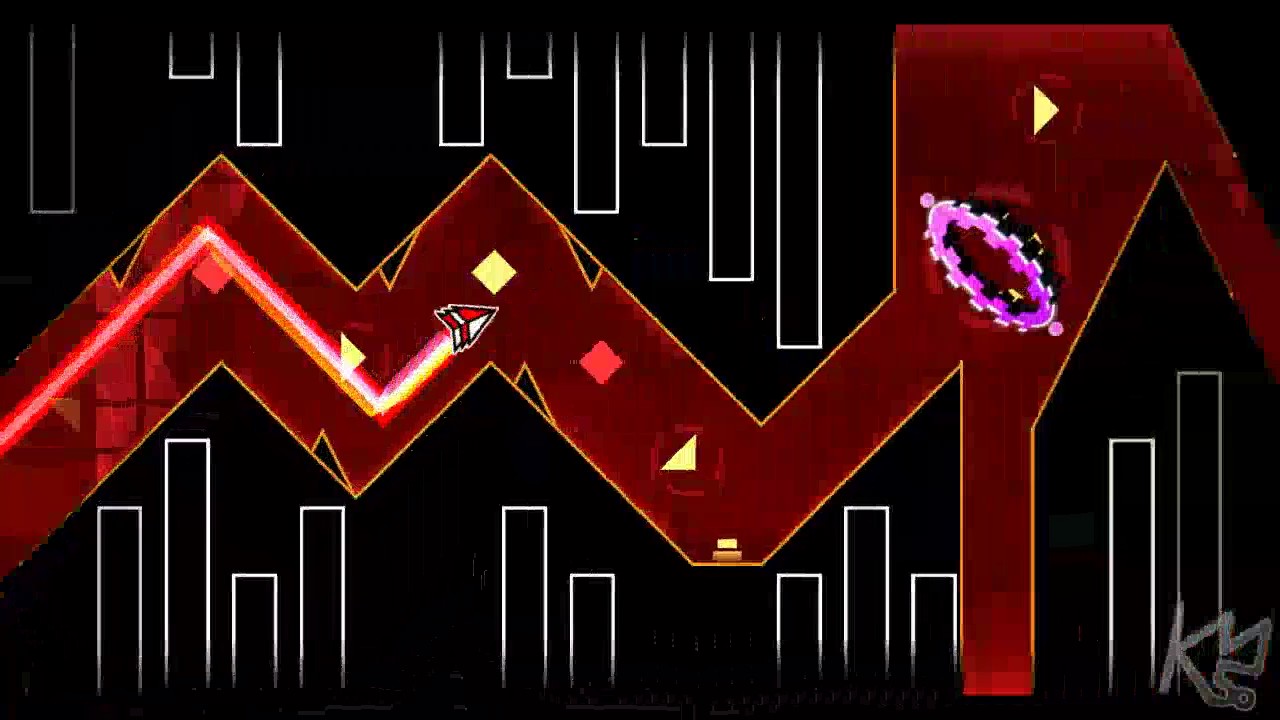 Geometry Dash - Traction by Ferdefunky (Medium Demon) Complete + 3 Coins (Live)
