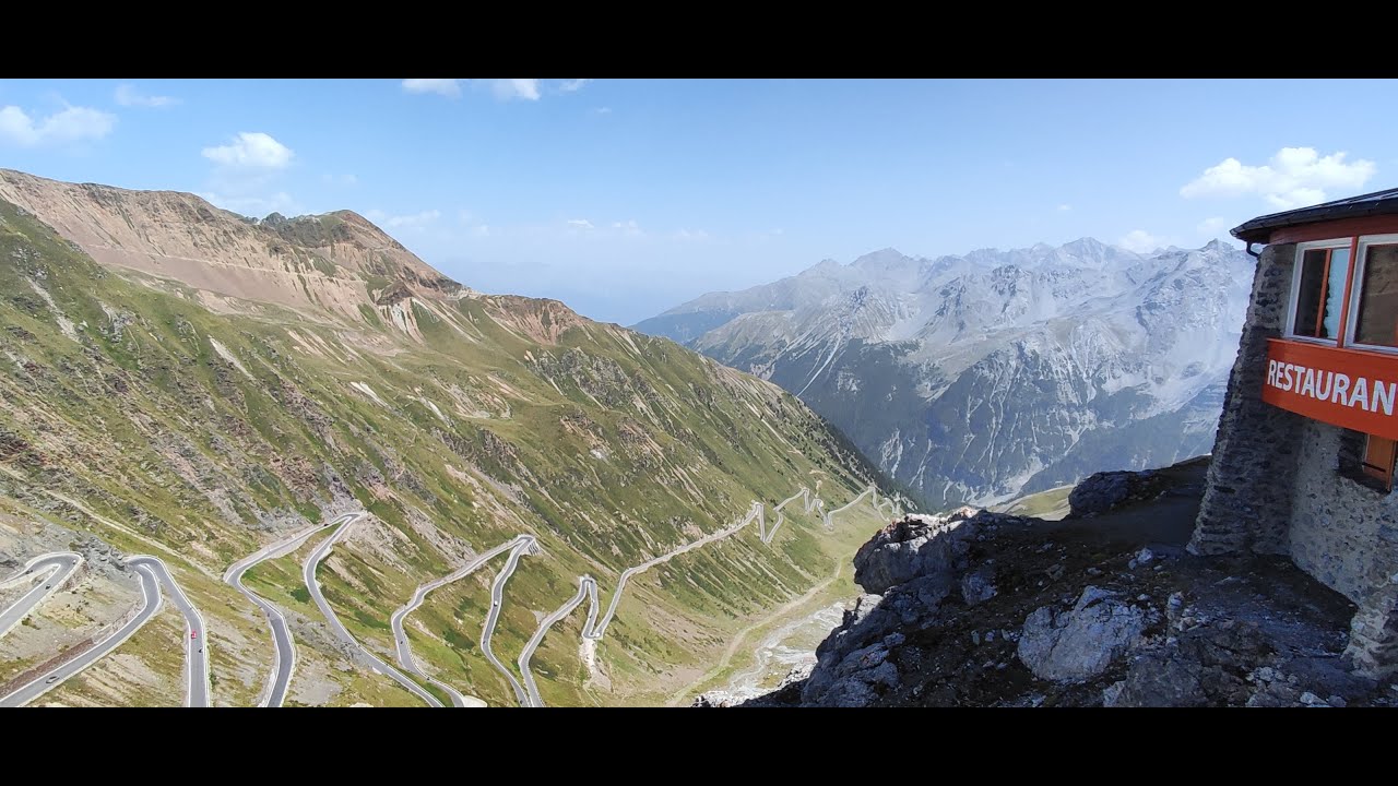 Passo dello Stelvio - Stilfser Joch 2758m    Italia.  Alpy motorem  w HD