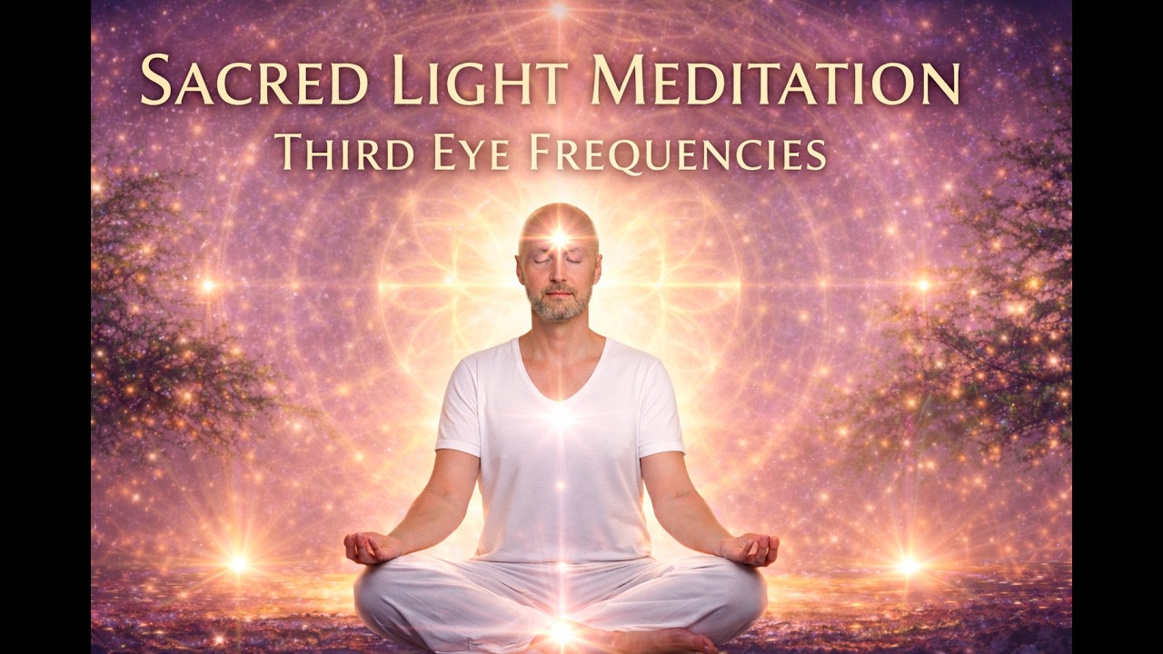 Third Eye Light Meditation – Candle Flame Focus (60 Min Healing Frequencies 432Hz 528Hz 963Hz)