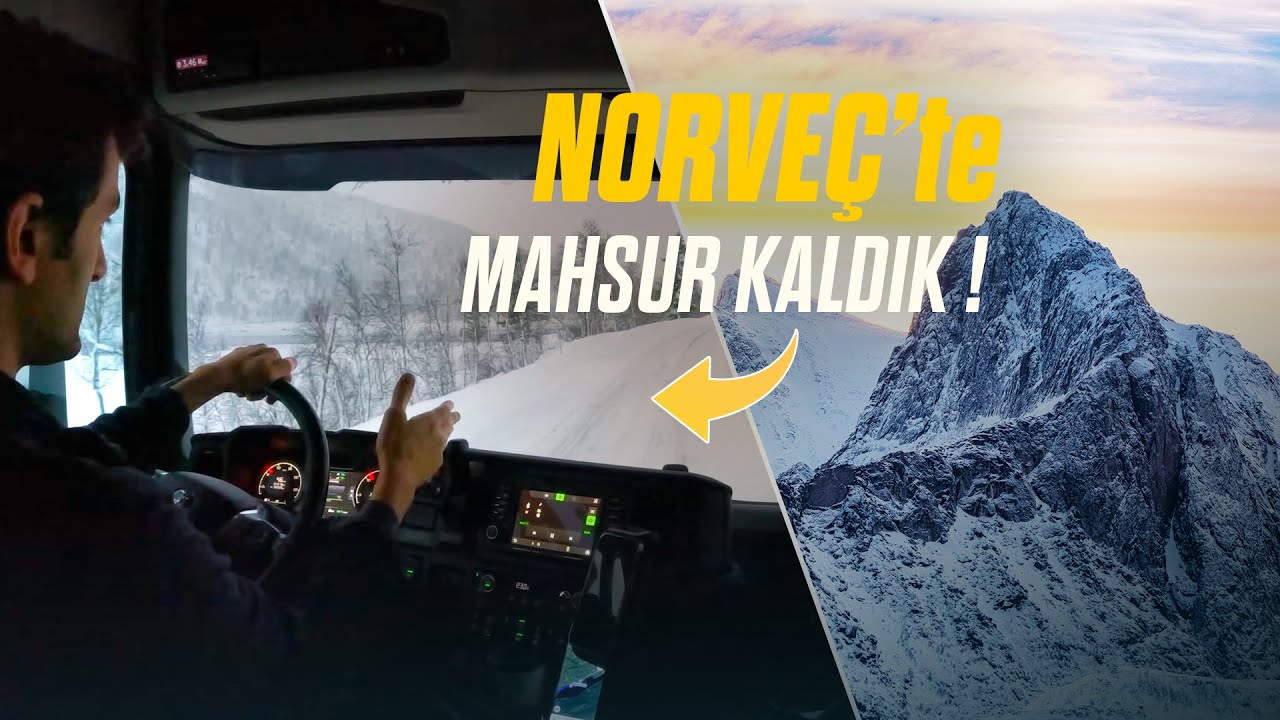1800 METRE de BUZ ÜZERİNDE YOLCULUK / NORVEÇ'te KARLA MÜCADELE