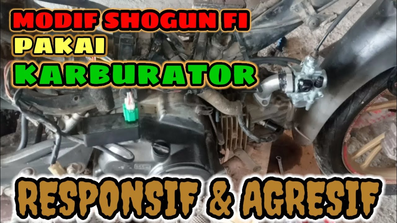 Cara Merubah Injeksi Jadi Karburator || Shogun Fi