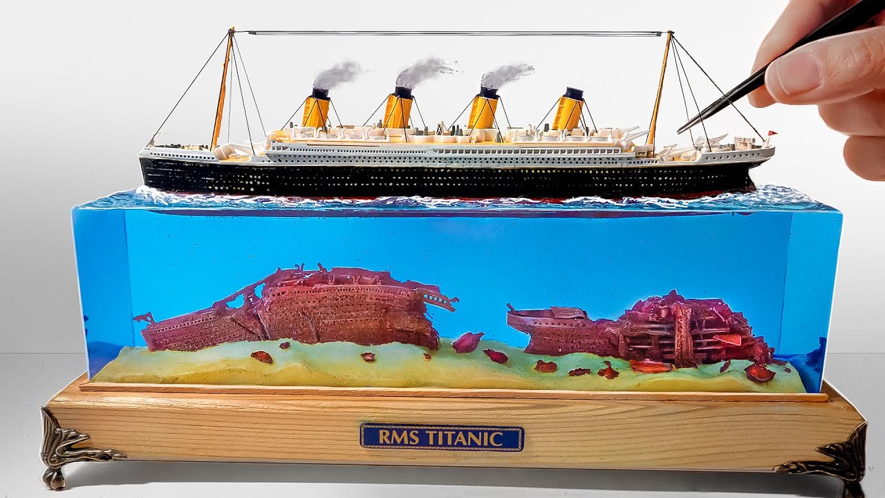 TITANIC WRECK (BEFORE AND AFTER) DIORAMA/ How to make/ DIY