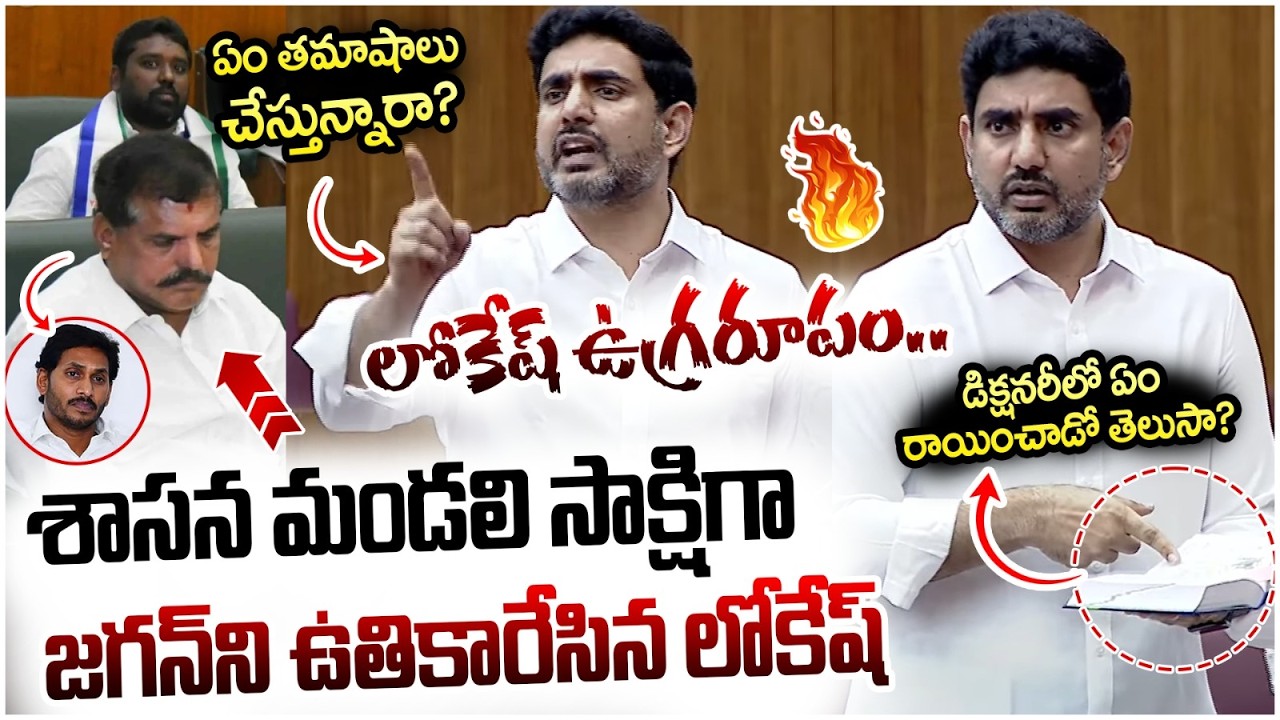 జగన్ ని బుక్ చేసిన లోకేష్! | Nara Lokesh Hot Comments on YCP Leaders | YS Jagan | AP Council LIVE