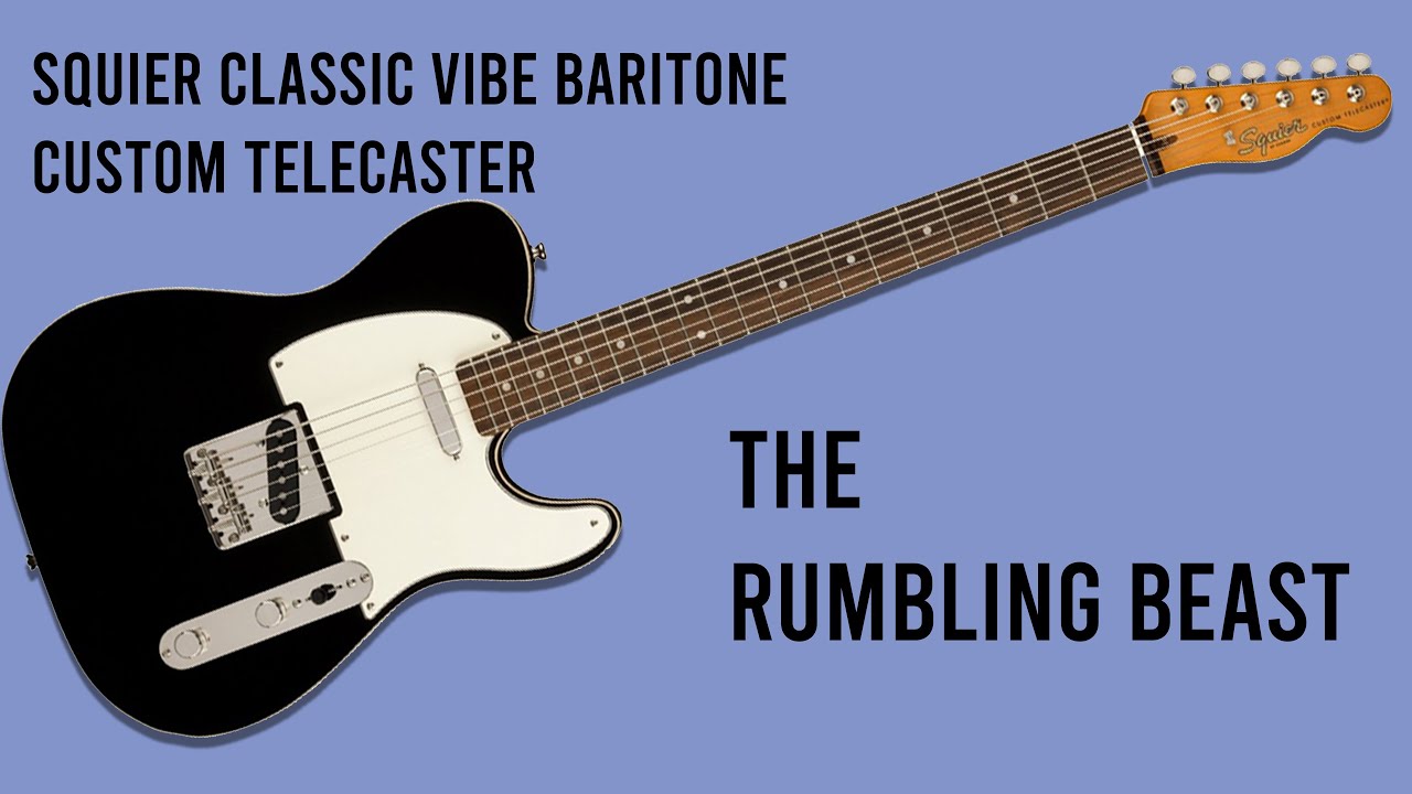 SQUIER CLASSIC VIBE BARITONE CUSTOM TELECASTER #гитара #гитарист #гитарист #fender