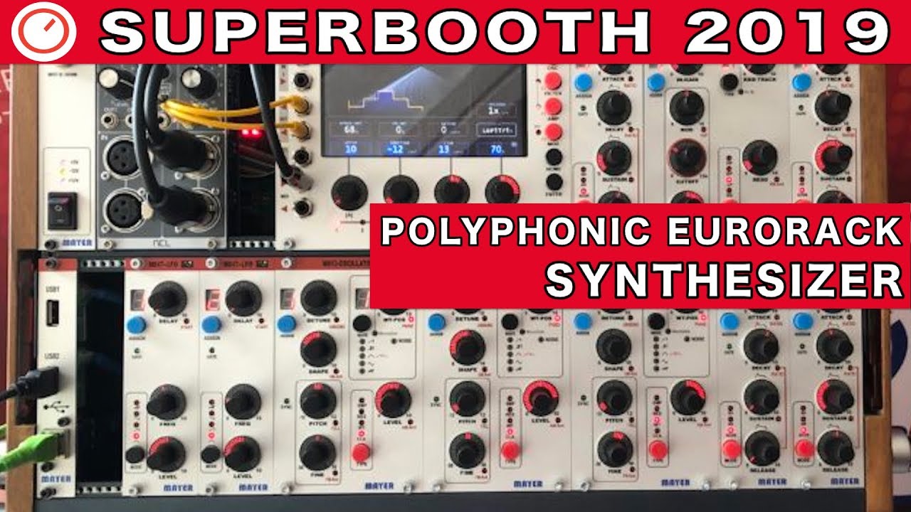 Mayer M800 Poly Multitimbral Eurorack Synthesizer | Superbooth 2019 | SYNTH ANATOMY