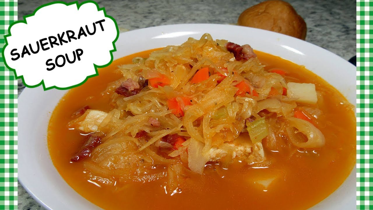 HOW TO MAKE SAUERKRAUT SOUP | SOUP RECIPE | RECIPE USING SAUERKRAUT